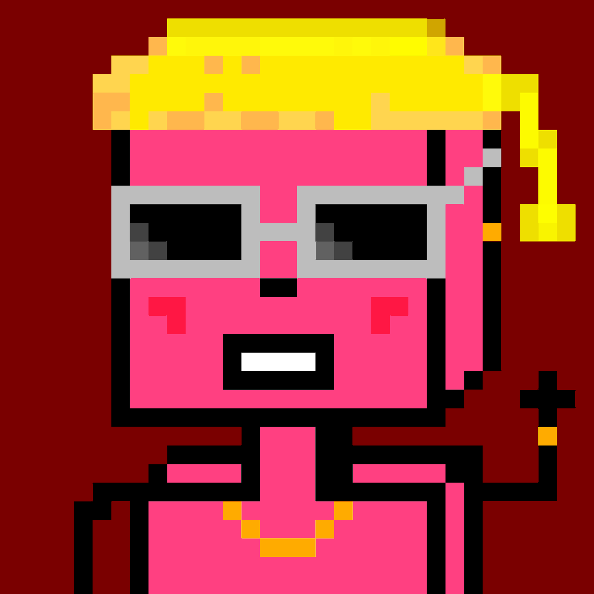 "Robosam #7" (pink lady) is now available on 
<a href="/opensea/">OpenSea</a>
-
Price : 0.01 #eth
Edition : 1/1
-
She is a lovely character😎💗
-
Link:
opensea.io/assets/0x495f9…
-
#NFTGiveaways #NFTartist #NFTCommumity #NFTdrops #pixelart #Robots #nftdrop #nftart #EthereumNFTs #NFTeth #pixelartnft