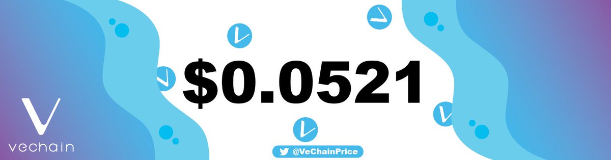 VeChainPrice's tweet image. #VeChain #VeFam $vet price: $ 0.052136 📈