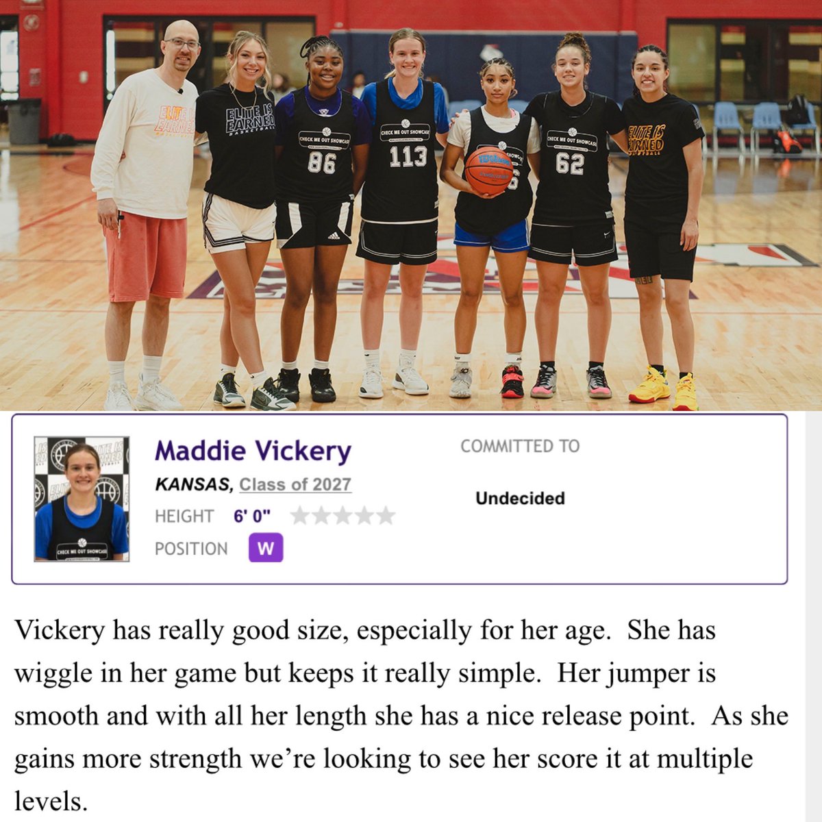 VickeryMaddie's tweet photo. Thank you @ChrisHansenPSB and team for an awesome experience @ELITEisEARNED Check Me Out Texas.  I met great people and learned things I am already working hard on back at home.  Can't wait to see you again in Iowa later this year! #CheckMeOutNATION @ProspectsNation https://t.co/1hhdOhlBtj