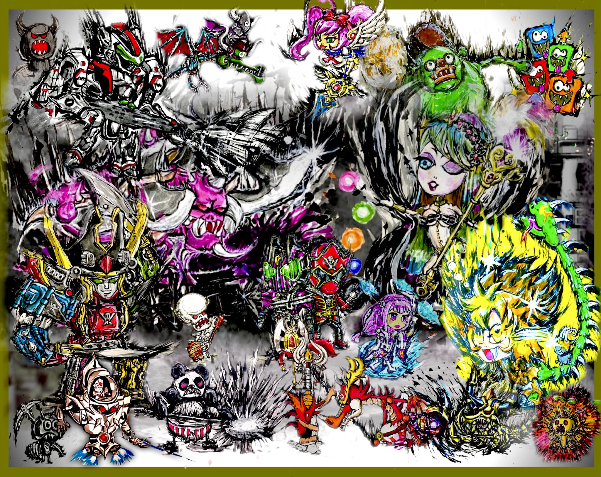 けん 健 城ドラ 書道 ミラティブ ポケカラ マイクラ 今まで沢山描いてきてので 自分の作品だけで 加工アプリで作りました 全然書いたキャラ出し切れてないですが とりあえず 気軽にコメントください 城ドラ 城ドラーと繋がりたい 墨絵 絵