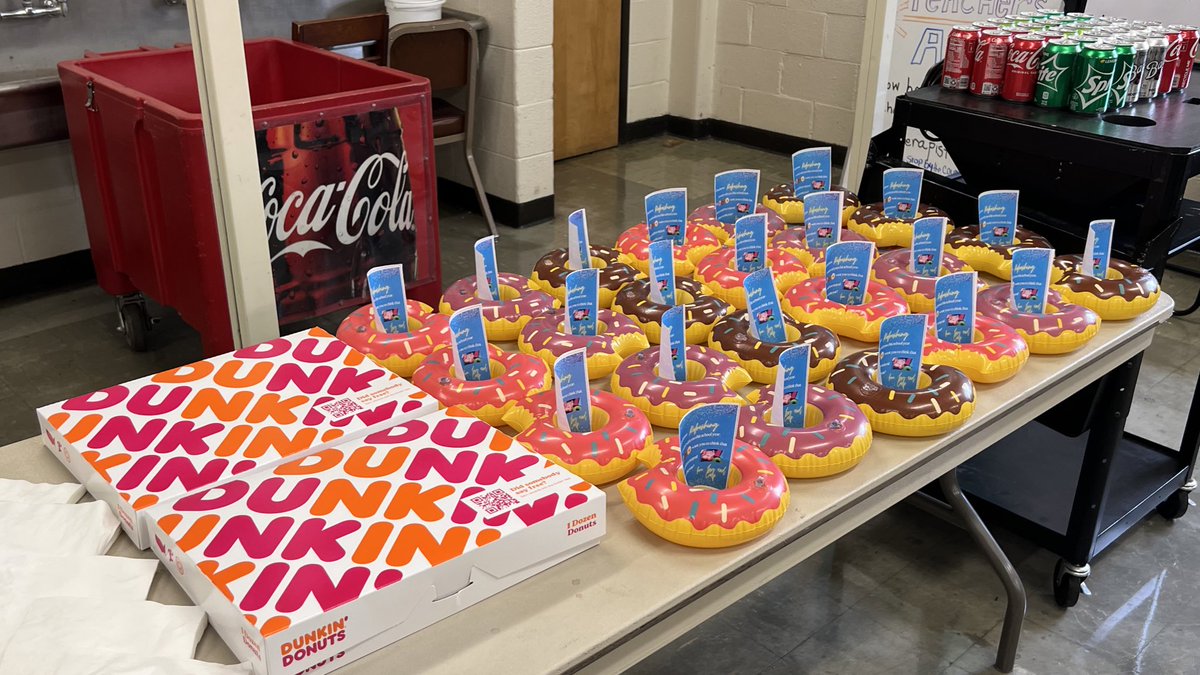 We 🍩 what we would do without our Sophomore SLC teachers keeping us a float all year!!! Thankful yesterday, today, and every day!!! <a href="/AustinEastHS/">Austin-East HS</a>