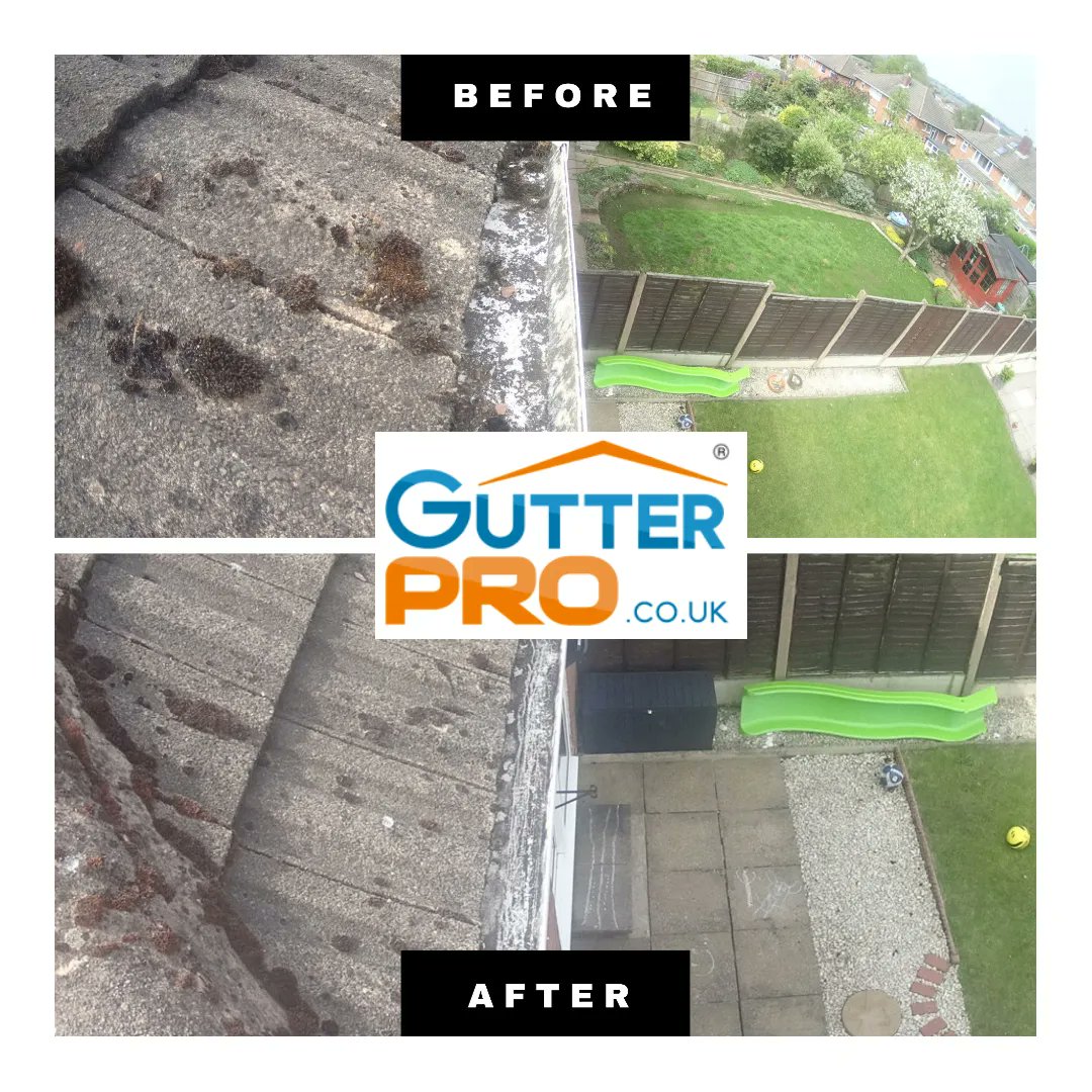 GutterProSophie's tweet image. Before/After shots of a recent job in Dudley

Clean gutters = happy customers!

#guttercleaning #gutterpro