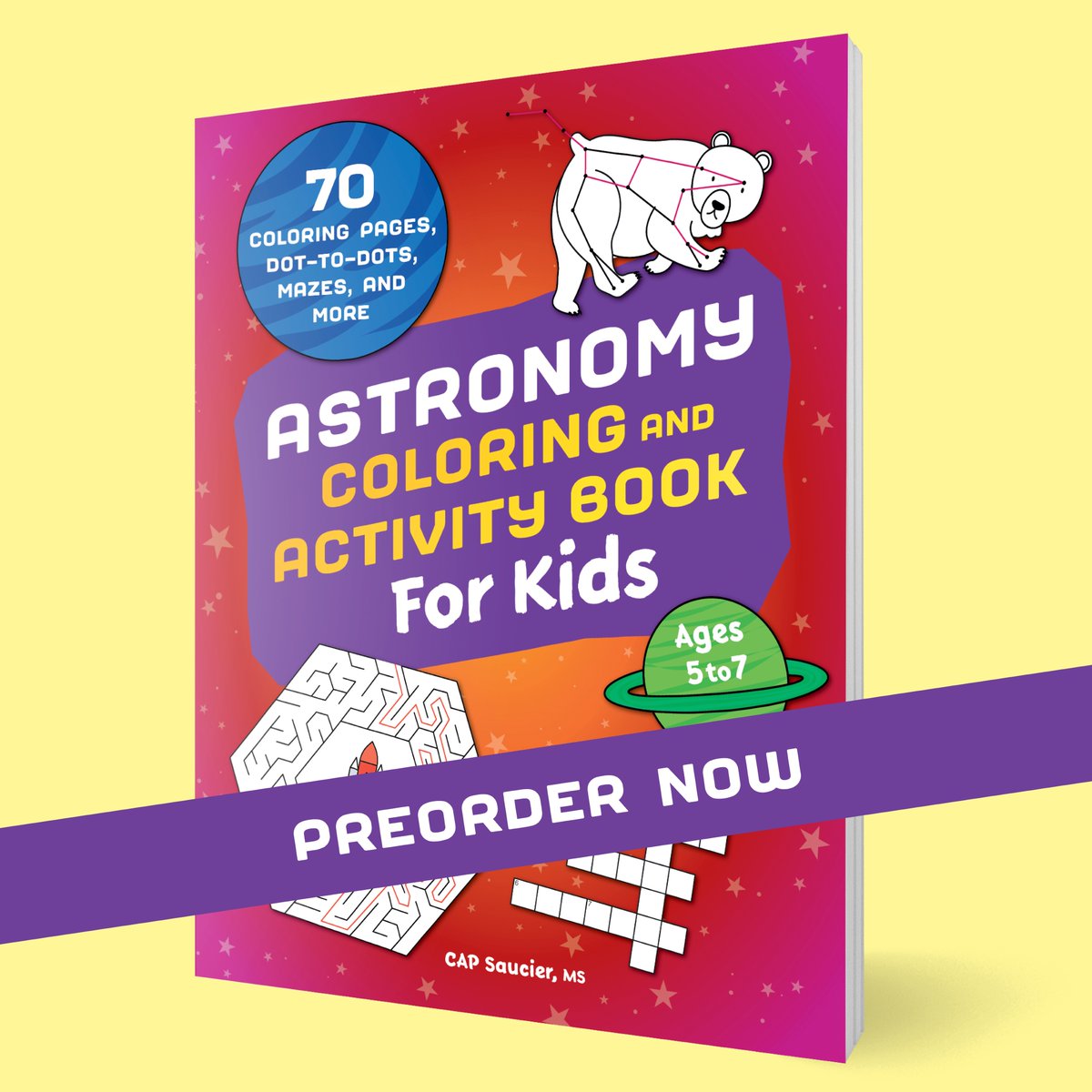 CAPSaucier's tweet photo. My new book is coming out May 31st! Kindergardners and 1st graders will have fun discovering interesting facts about the universe. (Maybe a few grownups will learn something new, too! https://t.co/CiLdM4xaxx