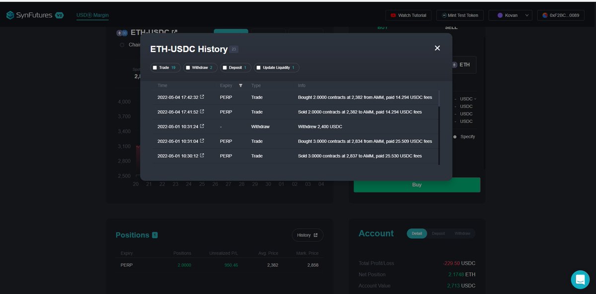 YucesoyBekir's tweet photo. #synfuturesdefi #v2testnet Make transactions on the testnet and provide feedback, and win #USDC and #NFT rewards! https://t.co/lyJd0BM6TD