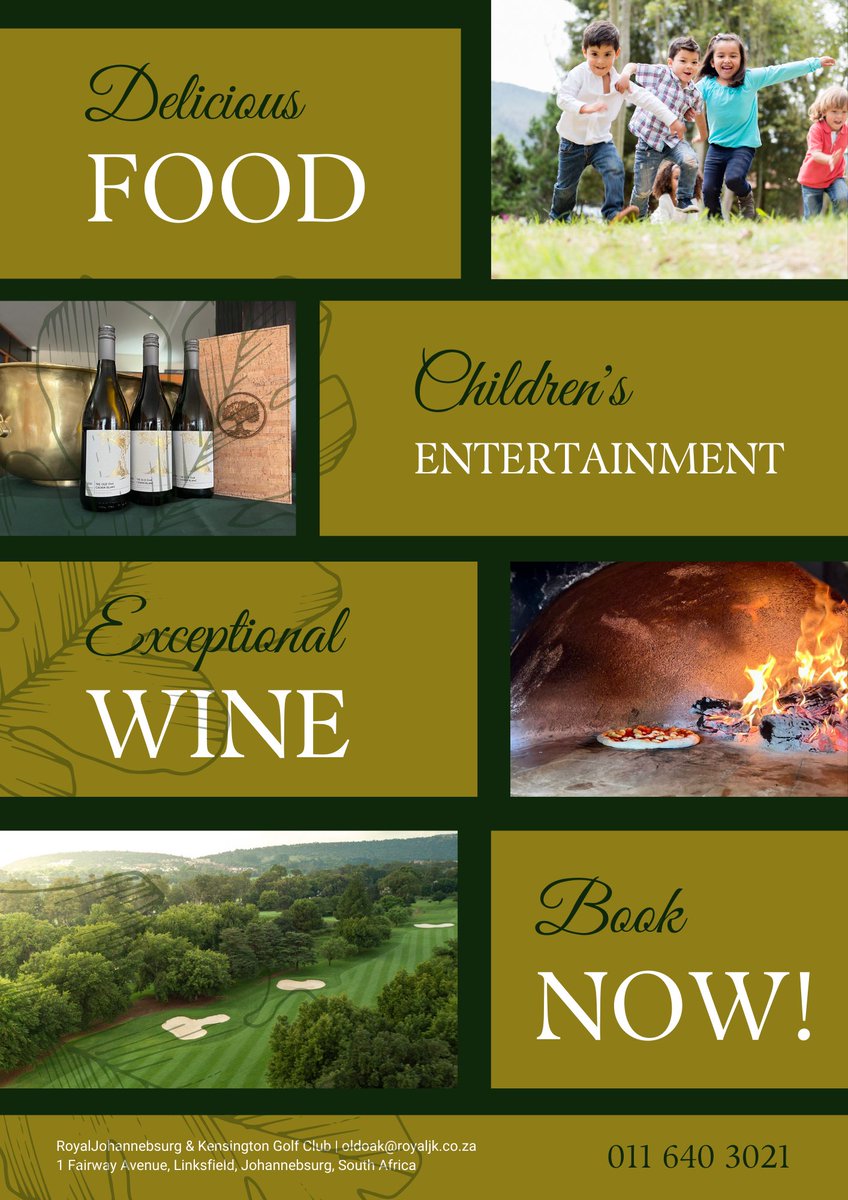 Experience the Old Oak Restaurant &amp; Family Centre. Open from Saturday, 7 May. Book now: oldoak@royaljk.co.za