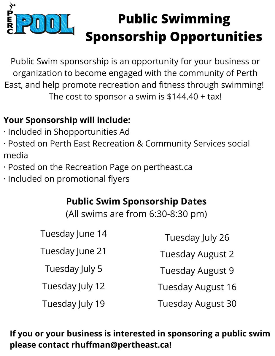 Perth East Recreation tweet media