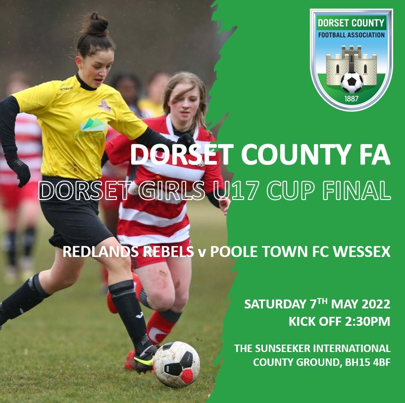 DorsetCFA's tweet image. The Dorset Girls U13, U15 &amp;amp; U17 Cup Finals takes place tomorrow! 🏆

@SherborneLFC v @PooleTownYFC

@RedlandsFC Rebels v @LongfleetYFC Lionesses

@RedlandsFC Rebels v @PooleTownFC Wessex

The programme will only be available at the Final ⚽
