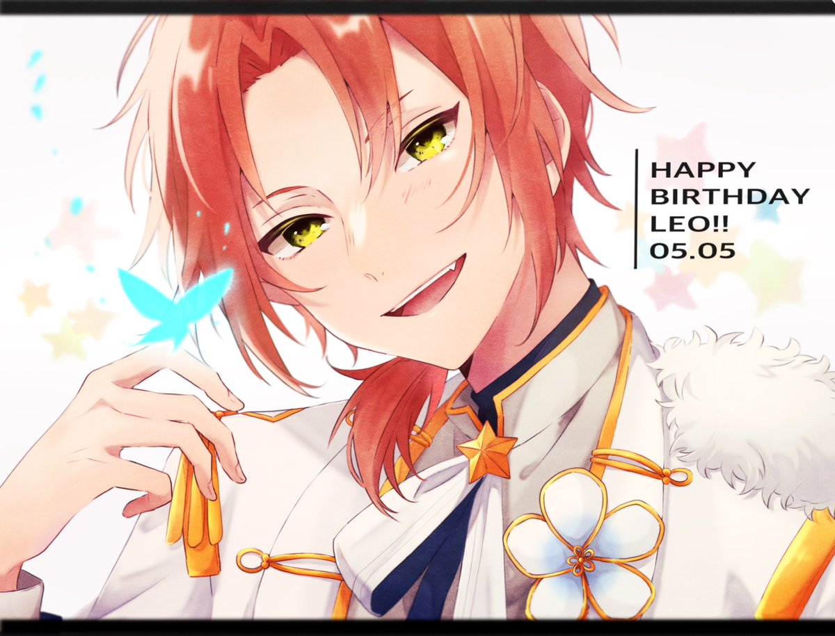 1boy male focus happy birthday solo butterfly bug smile  illustration images