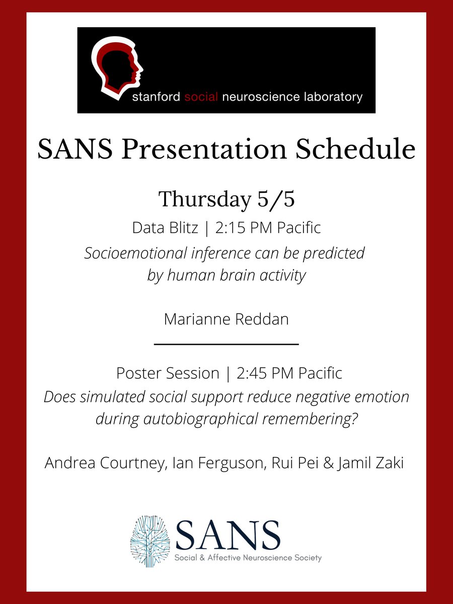 StanfordSNL's tweet photo. We're looking forward to connecting with you at #SANS2022! Keep an eye out for two SSNL presentations on tomorrow's agenda https://t.co/TIUwy2B566