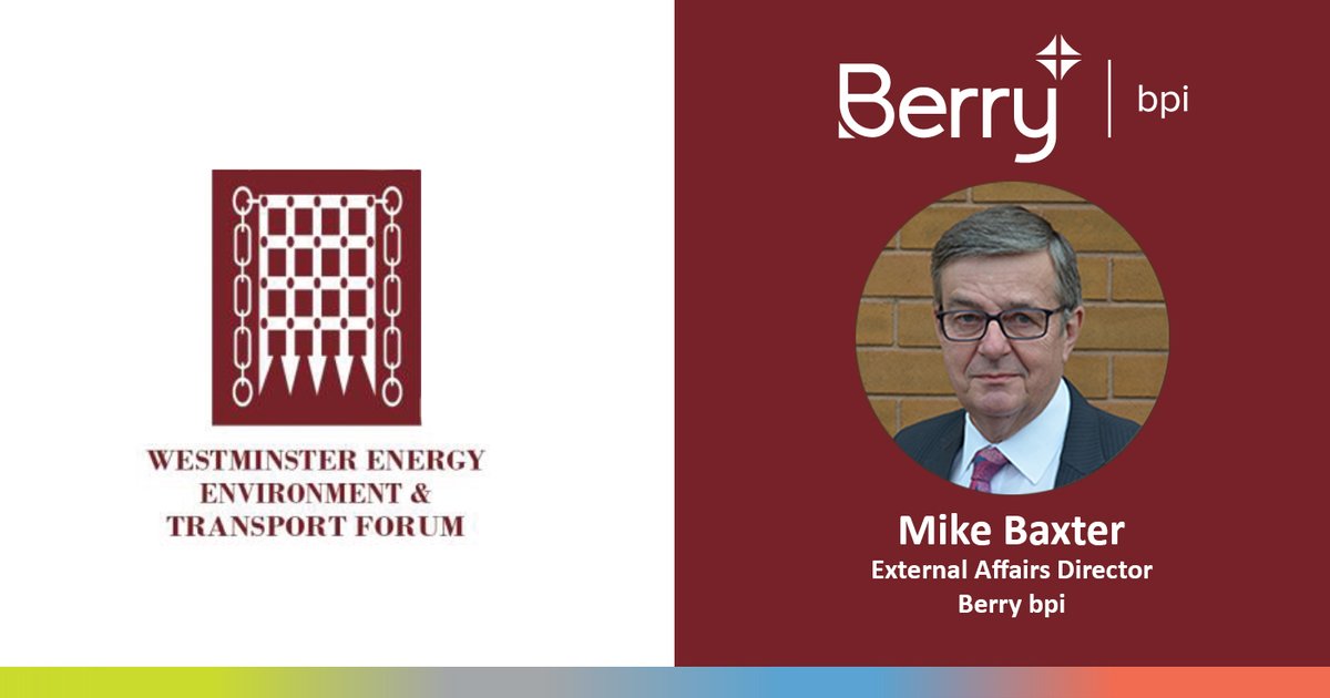 rpcbpigroup's tweet photo. Tune in to the Westminster Energy, Environment &amp; Transport Forum policy conference on Monday 18th July 2022. The conference explores the next steps for tackling waste in England and features guest speaker Mike Baxter from Berry bpi. https://t.co/sUovU7DSgg https://t.co/T8hyWMM9NI
