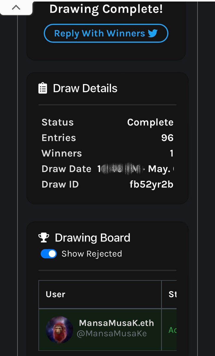 Here is the winner <a href="/MansaMusaKe/">MansaMusaK.eth 👽</a> 
Congratulations 🥳 🎉 
Please provide your address below for the 1000usdt ! 😍 
#bapefollowbape <a href="/bapefollowbape/">#BapeFollowBape</a>