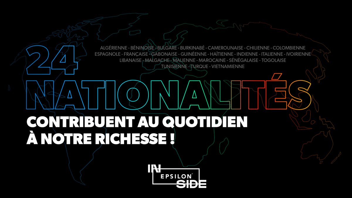[#WorkAtEpsilon]
Diversité et multilinguisme sont 2 aspects essentiels de notre quotidien avec 24 nationalités représentées dans notre effectif !
Une diversité qui nous permet d'accompagner nos clients sur leurs besoins à l’international et d'être à l'#ecoute.
#NousSommesEpsilon