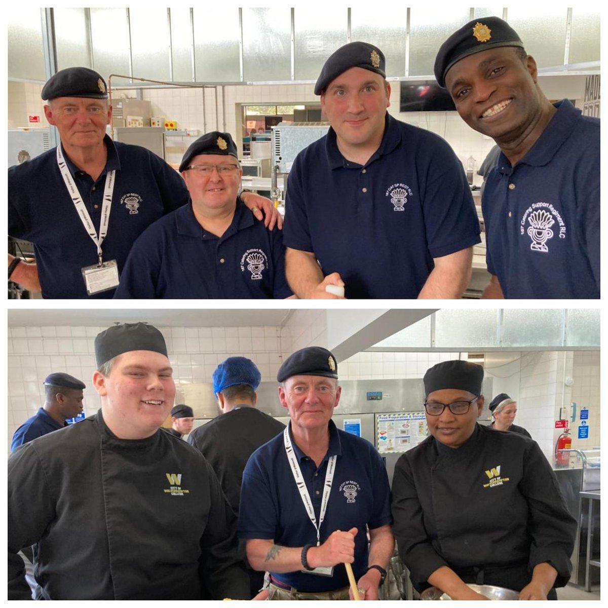 wolvcoll's tweet photo. Ration pack challenge! Our Cookery students had a great time today working with @167RegimentChef, learning how army chefs prepare meals for soldiers. We are really proud with their efforts today! π
#Army #Rationpack #Chef #Army https://t.co/Y9tTQ7Nf5E