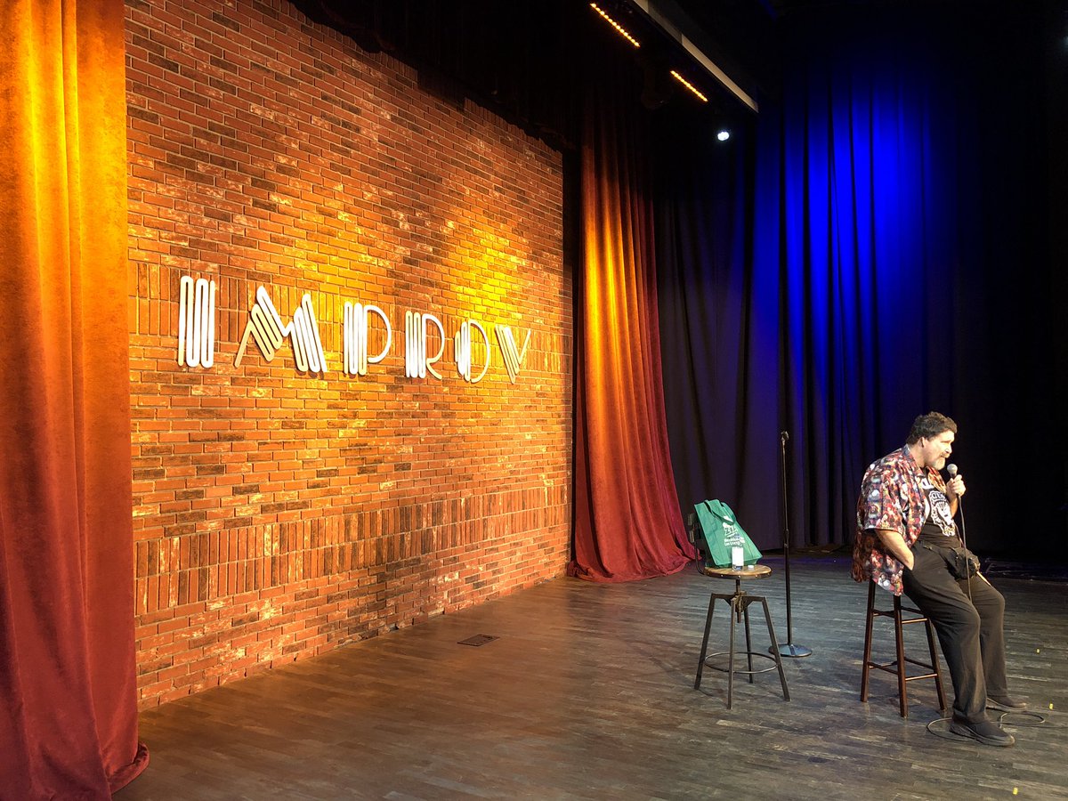 AJKirsch's tweet photo. So grateful to have hosted @RealMickFoley’s #NiceDayTour at @ImprovSanJose last night.

We even sang together on stage! Well, me and Dude Love😎

Truly surreal✨

The #NiceDayTour comes to Ontario CA tonight &amp; Irvine CA on Thu, both feat. @HEELZiggler!

🎟 https://t.co/BCtyGNCvKi https://t.co/o0CSAVKcQr