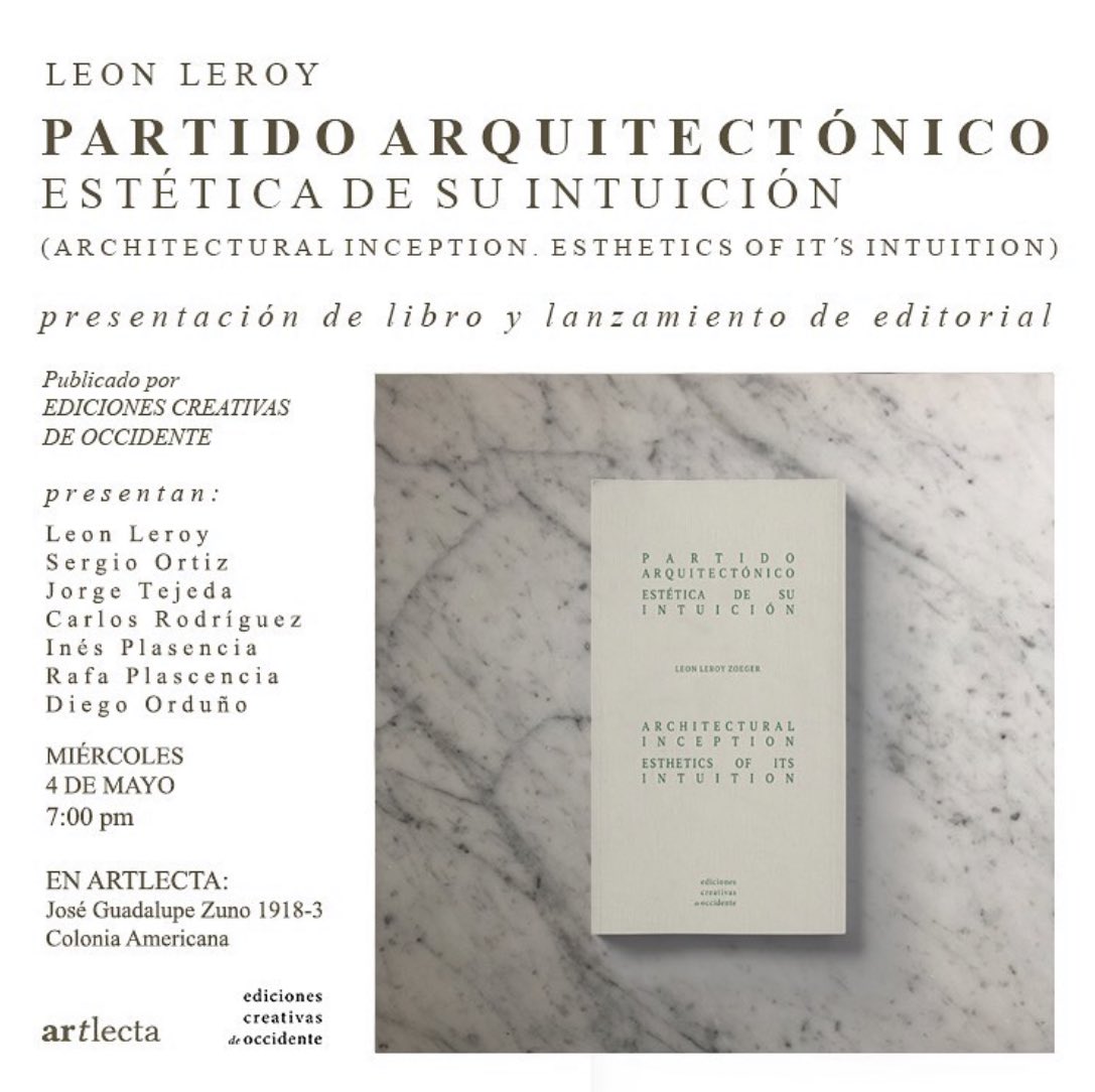 diegoorduno's tweet photo. Queremos hacer lo que ninguna persona racional haría: invertir dinero en publicar poesía y filosofía para arquitectos. Nos vemos hoy en la tarde en @artlecta para la presentación de la editorial y del primer libro: Partido Arquitectónico. https://t.co/YxKbT1qQ2M