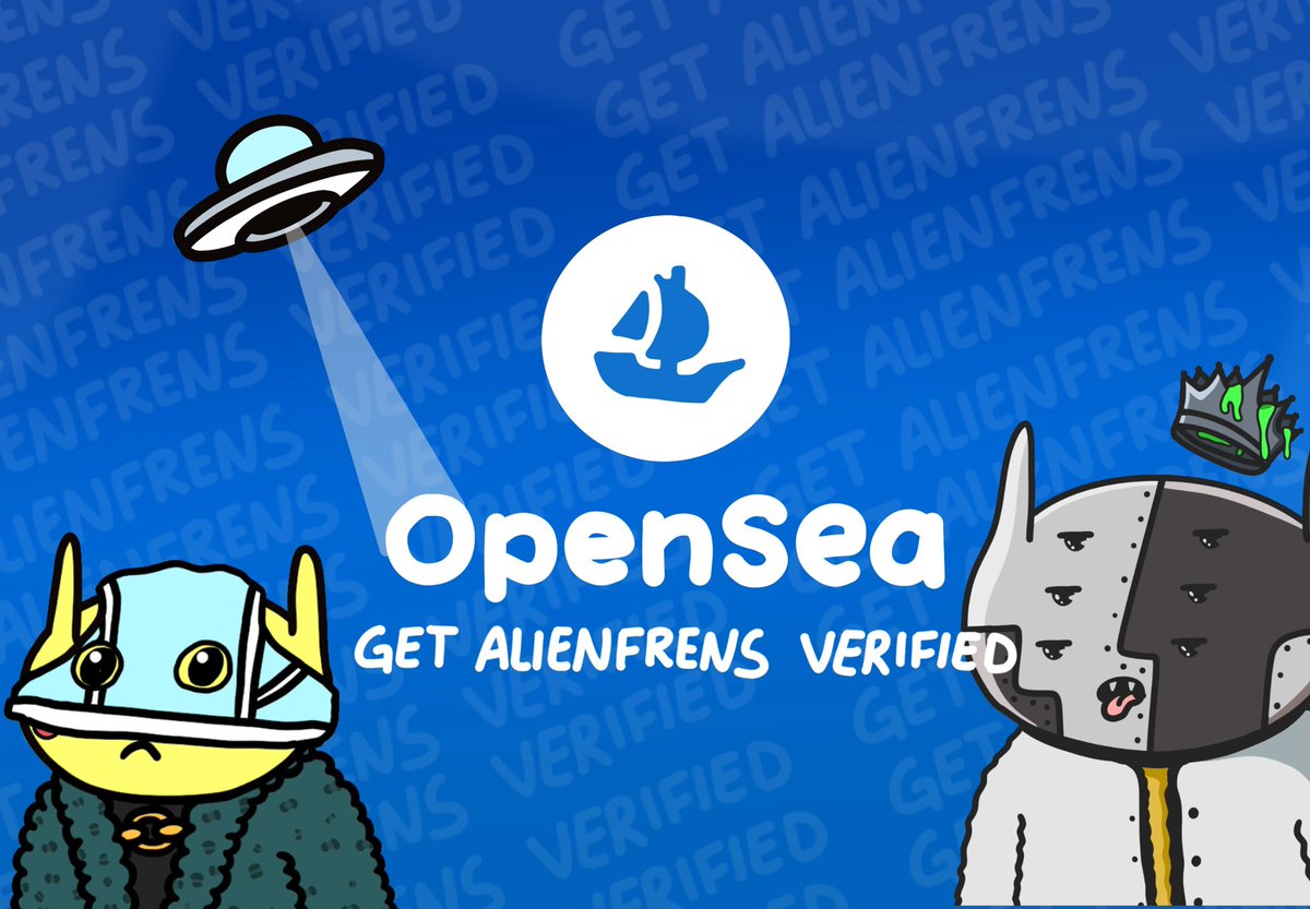 Sooo.. <a href="/opensea/">OpenSea</a> what you waiting for? <a href="/alienfrens/">alien frens</a> #alienfrensverified