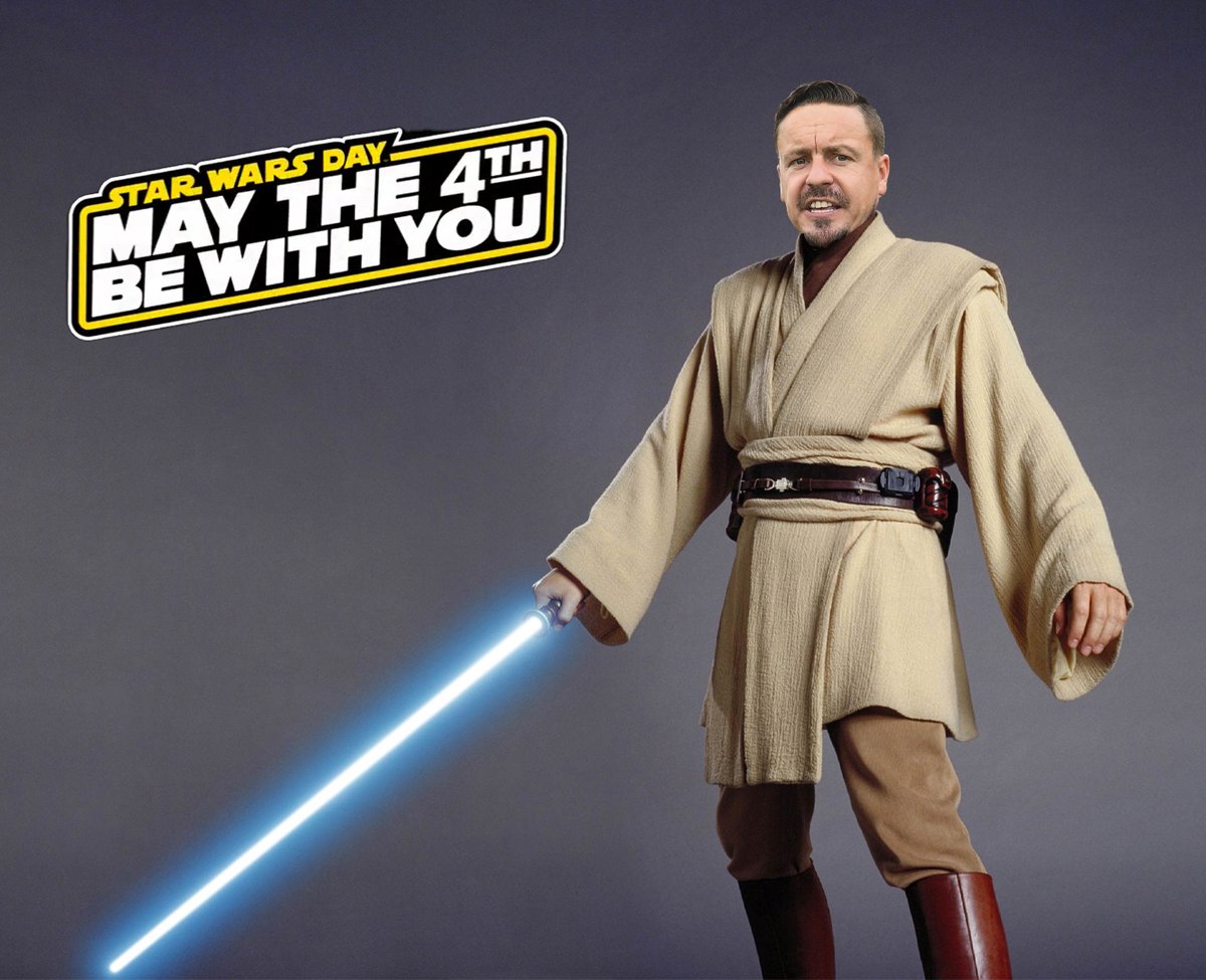AthleticsMC's tweet photo. Coach Obi Wan Davis is ready for next season.

#MayThe4thBeWithYou https://t.co/CNZoLD8c0M
