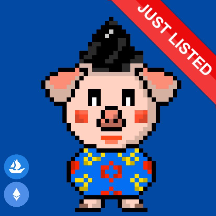 pigdeji's tweet photo. I am a pig wearing Hanbok, a traditional Korean costume. What do you think? Isn't it so pretty?

🐷Name: Hanbok Pig
🐷Price: 0.01ETH
🌊Opensea: https://t.co/zenyO0oIWG
.
.
#nft #nftart #nfts #nftartist #nftcommunity #nftcollector #nftcollectors #nftdrop #nftcollectibles #piggy https://t.co/woP6fha2HM