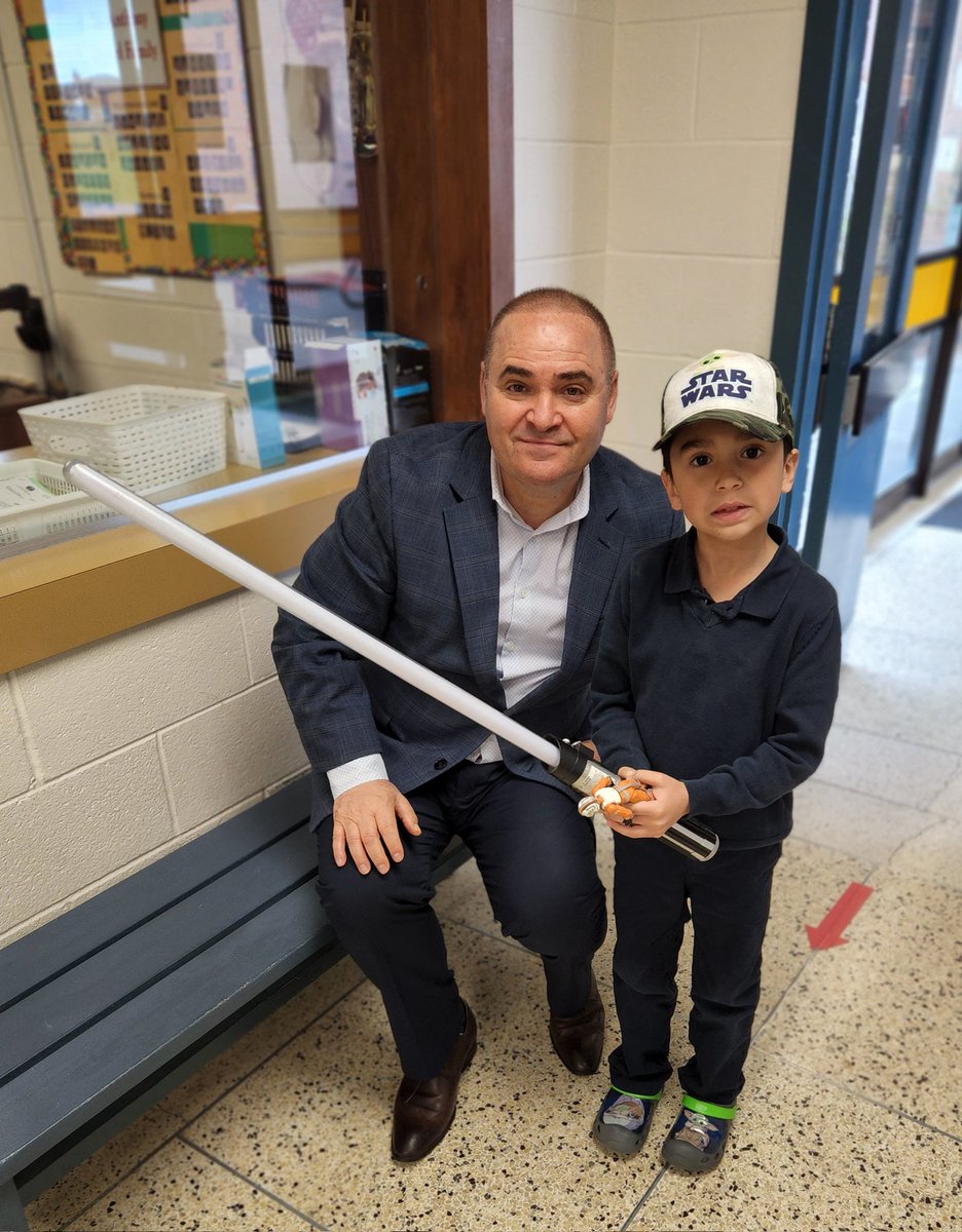 anthony_ces's tweet photo. Mr. Goffredo and Xavier are ready for #MayThe4thBeWithYou 
@DeanDiFrancesco 
@HWCDSB https://t.co/JRdrLQGLGX