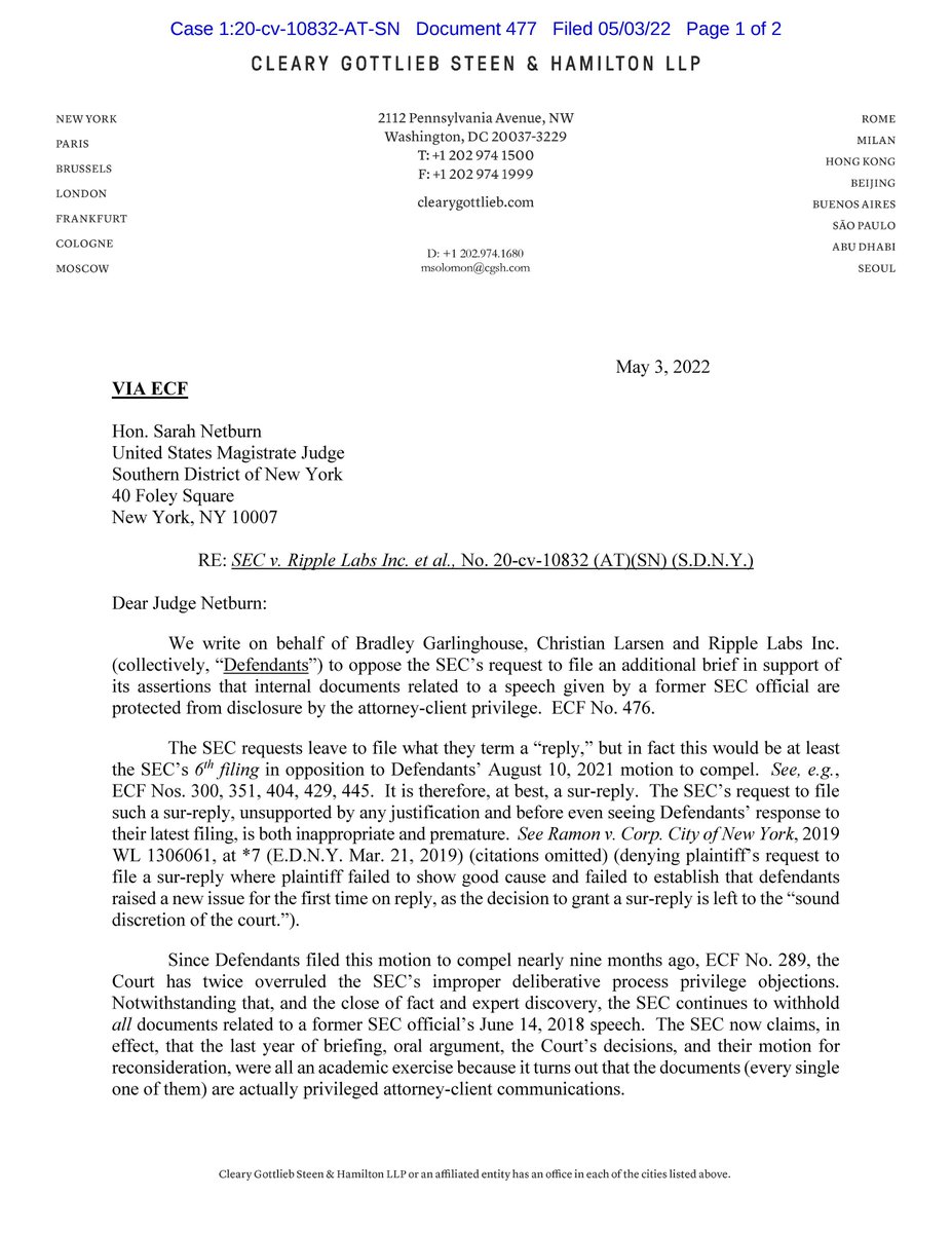 RipBullWinkle's tweet photo. Seems like Ripple even had enough of the SEC Bull Shit https://t.co/rxOCcf5NmT