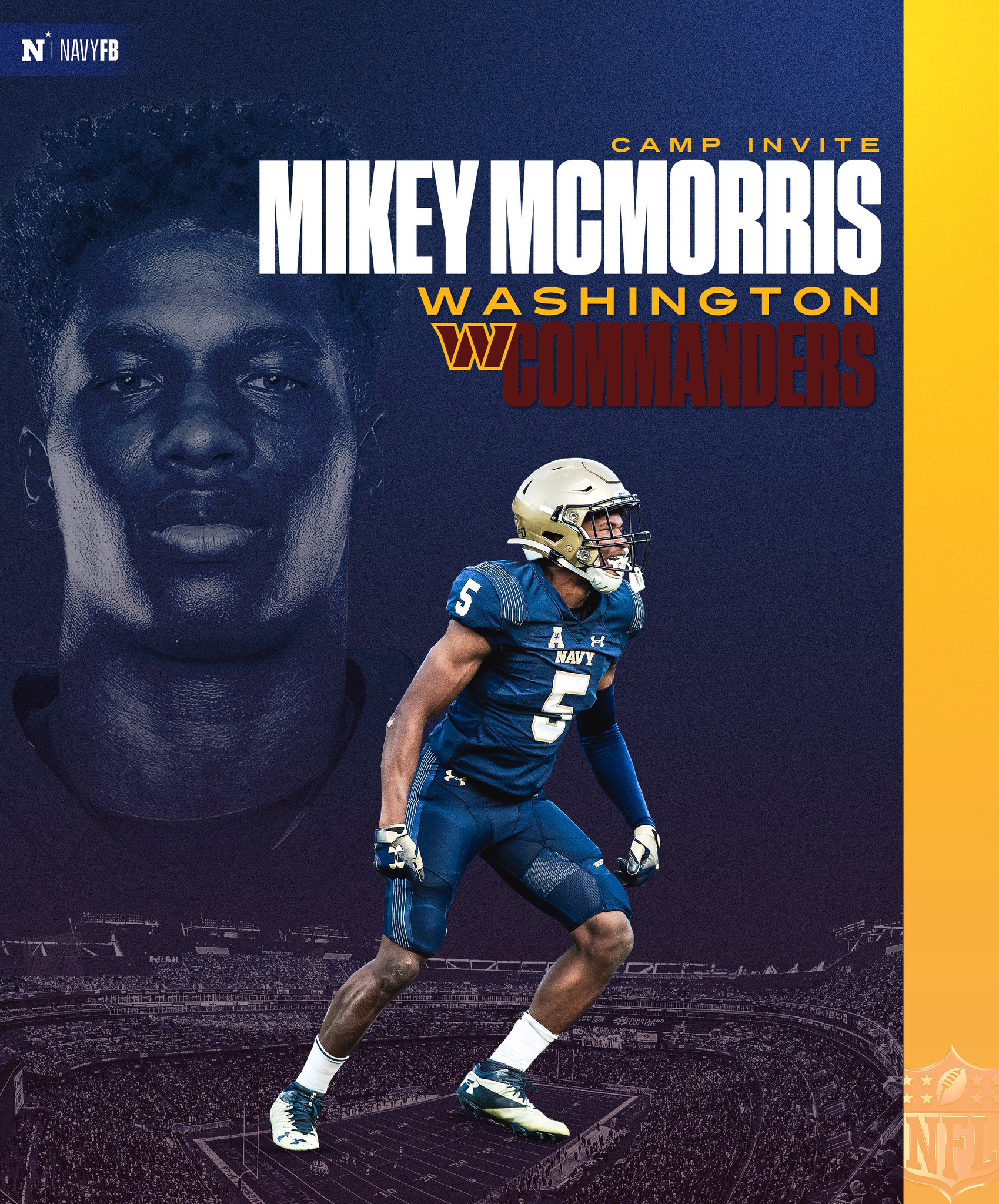 Navy Football on Twitter "Congratulations to MikeyMcmorris5 on his