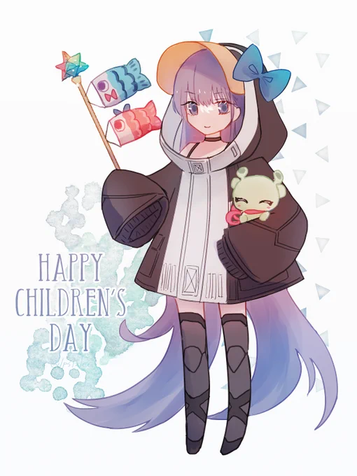 こどもの日。ちいさいラムダちゃん(とコンちゃん)
#fgo 