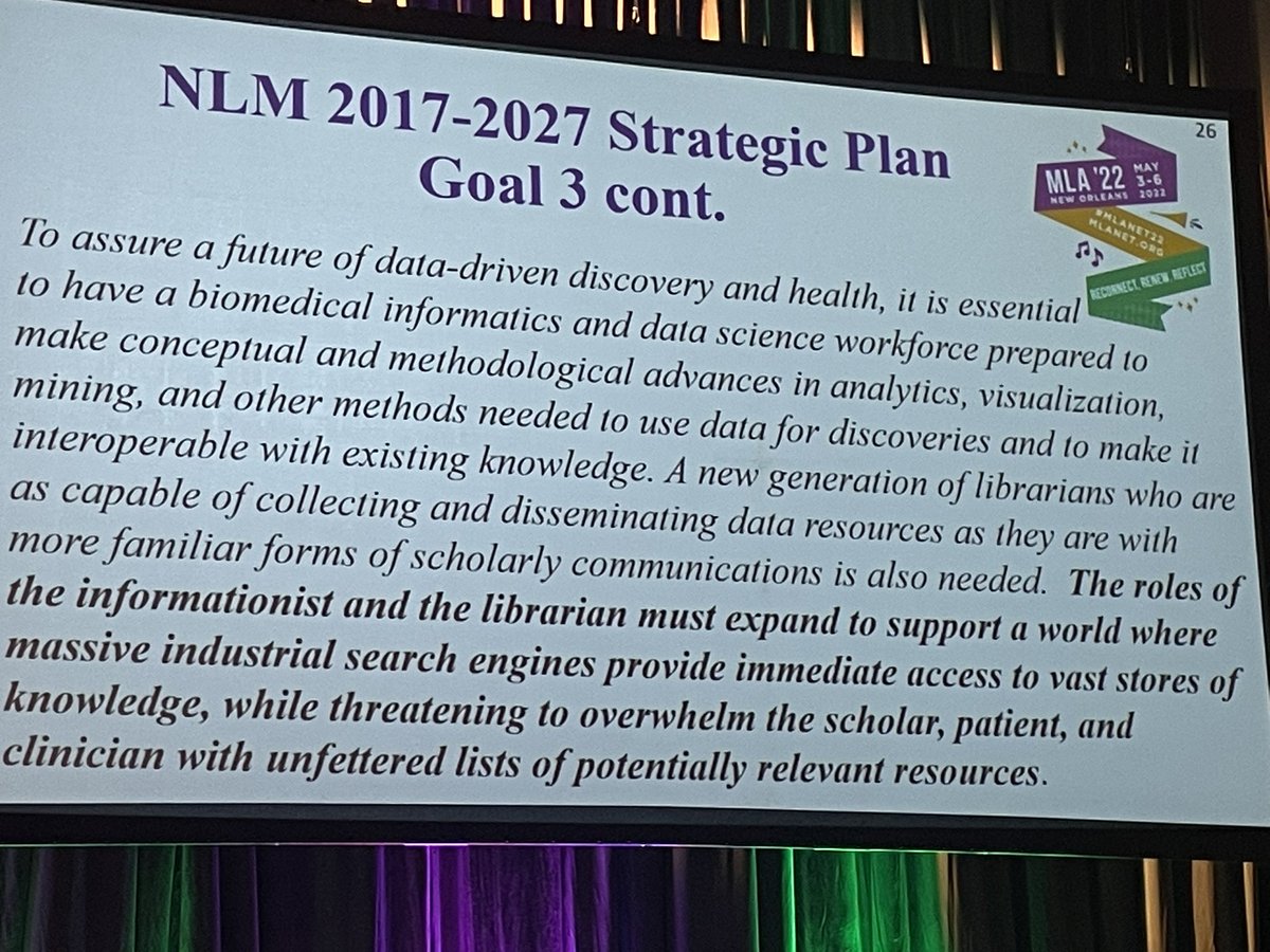 krafty's tweet photo. IMHO I think we have passed this point. The consumer doesn’t want an unfettered list of relevant resources. They want something customized and auto delivered to them. We need to figure away to do that w/ quality info because we are losing the war to crap info. #mlanet22 #medlibs https://t.co/DAtpXKN3ej