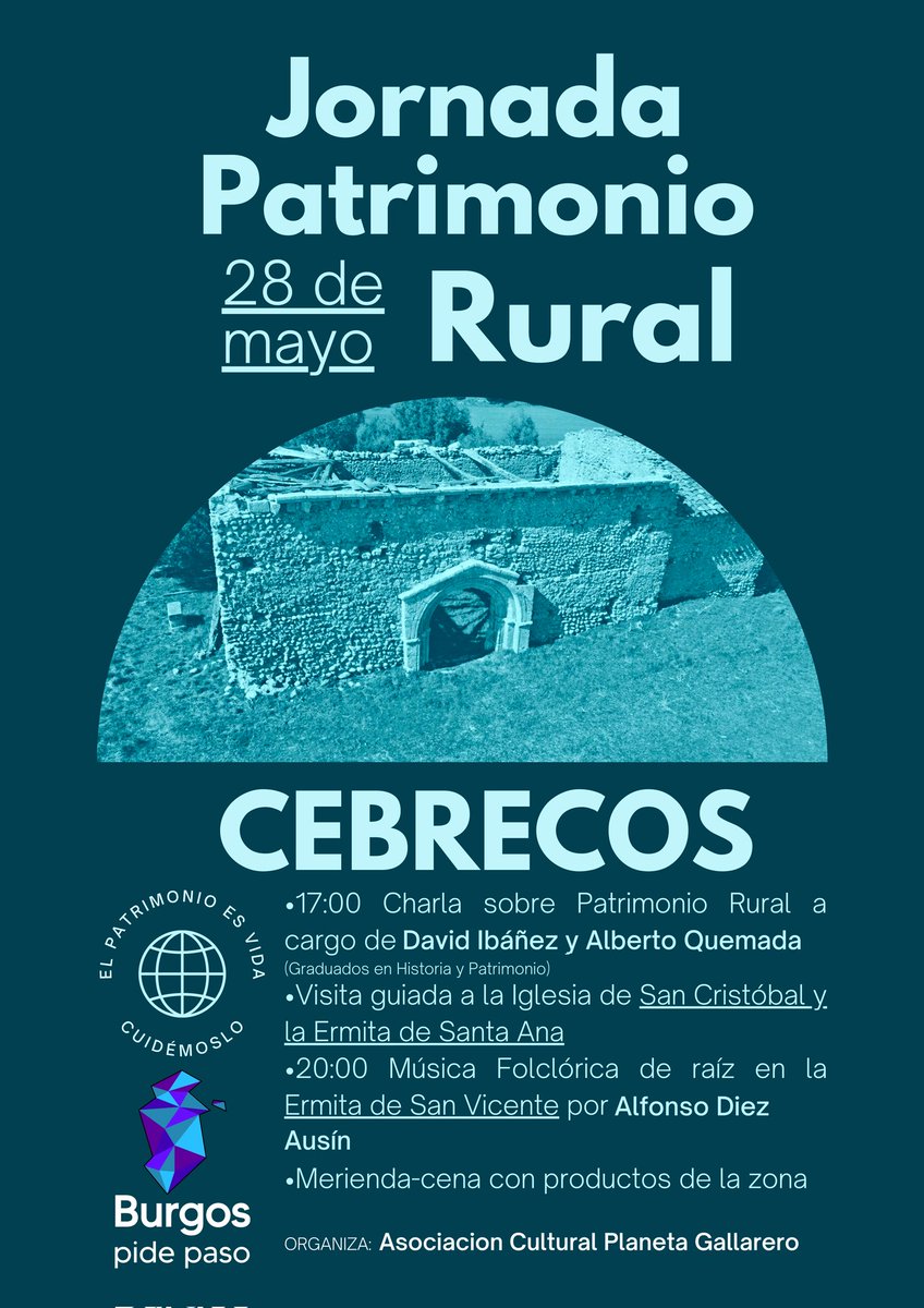 Los chavales del pueblo nos hemos propuesto dar visibilidad a los problemas que conlleva la desaparición de pedacitos de nuestra historia.
Venid el próximo sábado 28 de mayo que va a estar entretenido y <a href="/Luisineki/">luisineki 🌾</a> quiere estrenar la bota de vino.