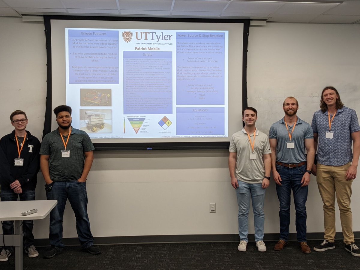 UTTylerCOE's tweet photo. Shout out to the COE's Chemical Engineering Car team for representing UT Tyler at the AIChE Southwest Region ChemE Car Competition! 🧡🚗

#UTTyler #Competition https://t.co/H0QGqYuuqZ