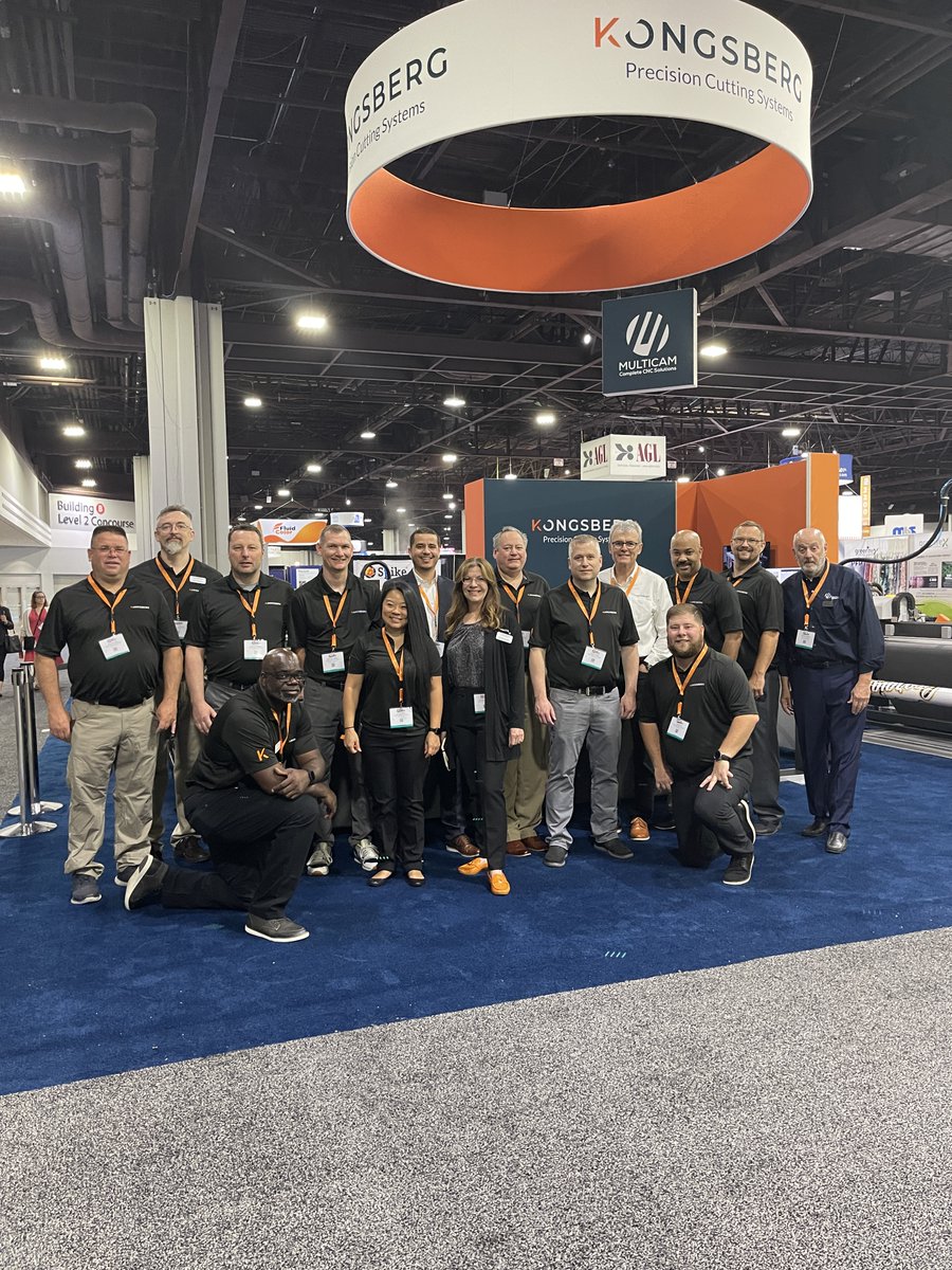 kongsbergpcs's tweet photo. Our booth is all set up and ready for an exciting week at the ISA International Sign Expo! Visit us at booth #2501 to see our Kongsberg C64 system, the modular Kongsberg X24 table and the newly released MultiCam Celero 4322. 
#KongsbergPCS #ISASignExpo #CuttingTables https://t.co/mWzcwYqiy0