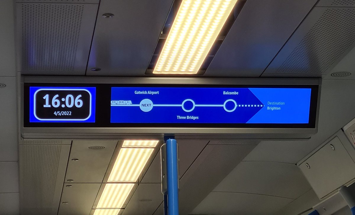 Fancy new updated spotted to the Passenger Information Screen of my @TLRailUK service home.

First time I've seen it. Looks Good. 👌

#thameslink #class700 #desirocity #Siemens #GTR #train