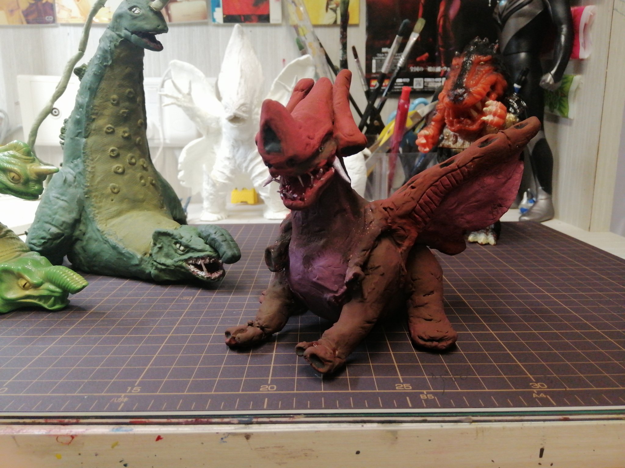希少　毒ガス幻影怪獣バランガス　グレートモンスターシリーズ　ソフビ　フィギュア 1990 グレートモンスターシリーズ バランガス ウルトラマンG怪獣