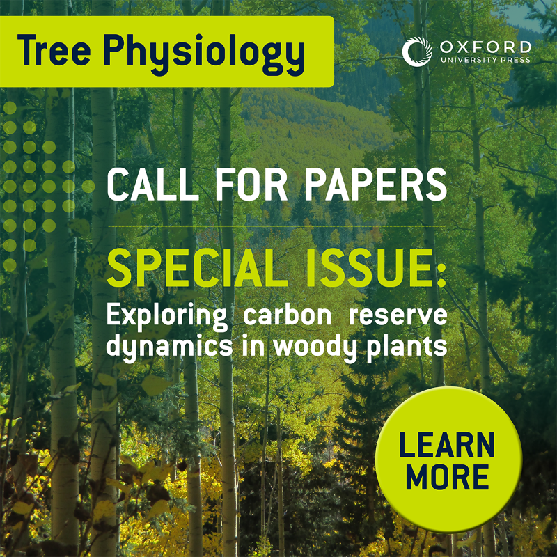 OxfordJournals's tweet photo. The journal Tree Physiology welcomes submissions to an upcoming special issue. The issue will include a variety of studies that explore the role of carbon reserves in the function of long-lived plants, particularly in response to stress. Learn more here: https://t.co/66hGendonf https://t.co/6LO3xZYAq2