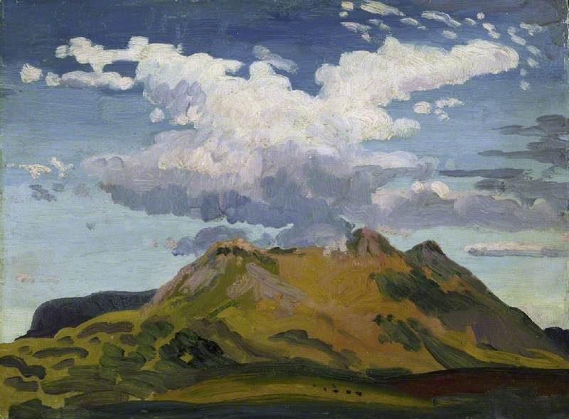 artukdotorg's tweet image. We loved seeing so many stunning cloudscapes for today's #OnlineArtExchange ⛅

The theme for next Thursday is brightest yellows 💛

'Arenig Fawr, North Wales' by James Dickson Innes (1887–1914) 📸 @FitzMuseum_UK #TruetoNature