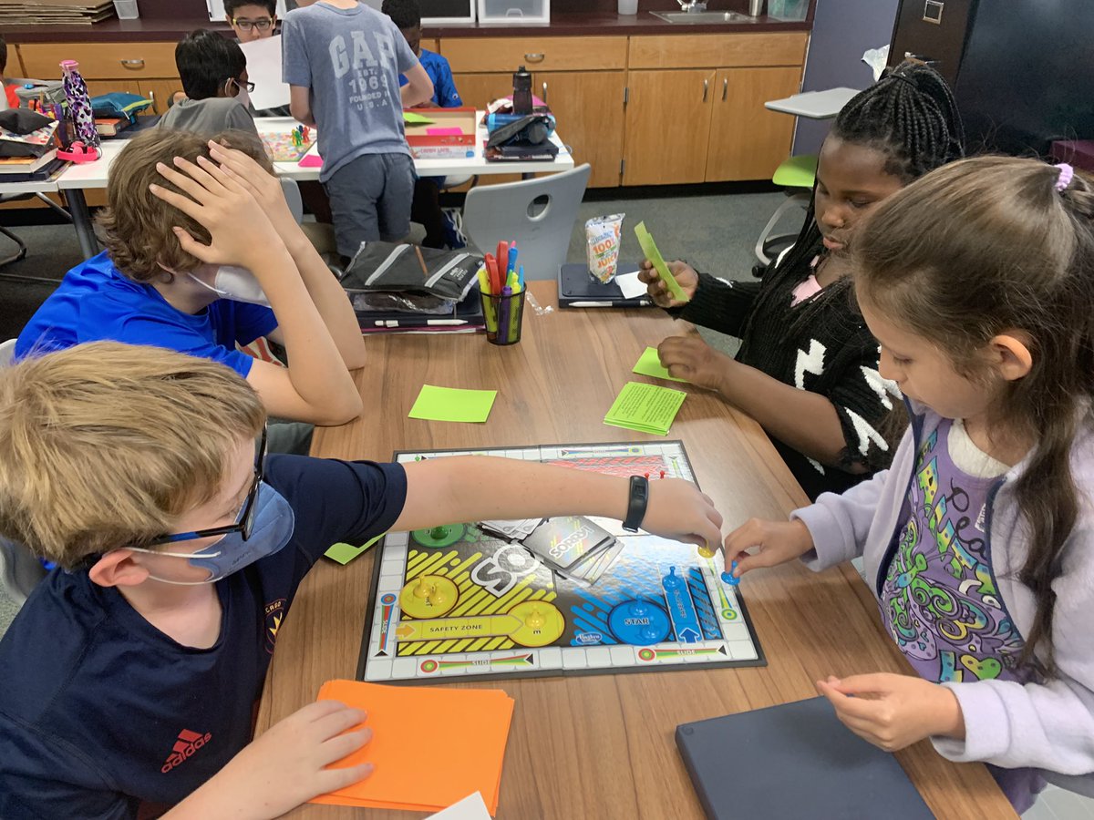 CarrieBoyleCISD's tweet photo. 5C practicing matter and energy using task cards and board games! So fun watching the learners explain their thinking and working together to demonstrate their knowledge. @AustinElem #CISD_Science @BKrommenhoek https://t.co/Kl8s0Vbd9f