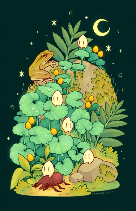 travels along the ground ivy path 🌙✨ 