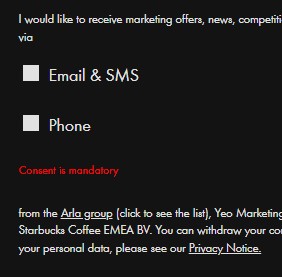markbezza's tweet image. Hey @ArlaDairyUK @ArlaFoodsUK consent must be freely given! Forced consent is not consent! #GDPRFail #GDPR
