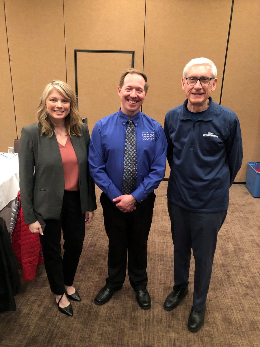WIDeptTourism's tweet photo. Sec-designee @AnneOfTheHill joined @GovEvers &amp; @mydoorcounty for its annual tourism breakfast to celebrate #NTTW22. They recognized the #FutureOfTravel &amp; the 19 municipalities that make up Door County working together to promote their entire county as a must-visit destination. https://t.co/64QF8Lz5zD
