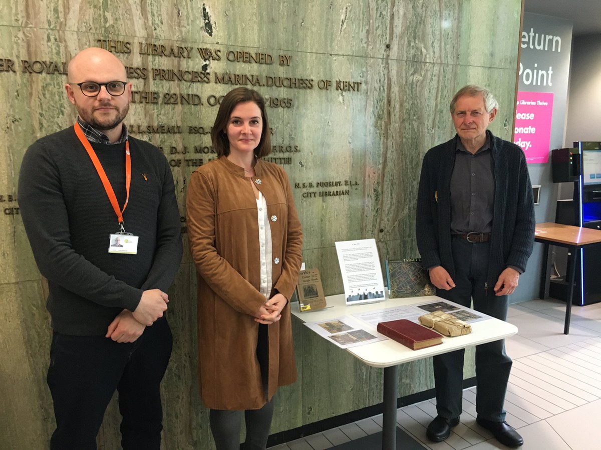emilyjmacaulay's tweet photo. A moving moment @ExeterLibrary today as we commemorated the 80th anniversary of the library being gutted by the #ExeterBlitz. Thanks to Ian Maxted for sharing the stories & Anna @ExeterCityofLit for marking the poignancy with partner UNESCO City of Lit sites in #Ukraine. (1/2) https://t.co/vIX0gYE1ue