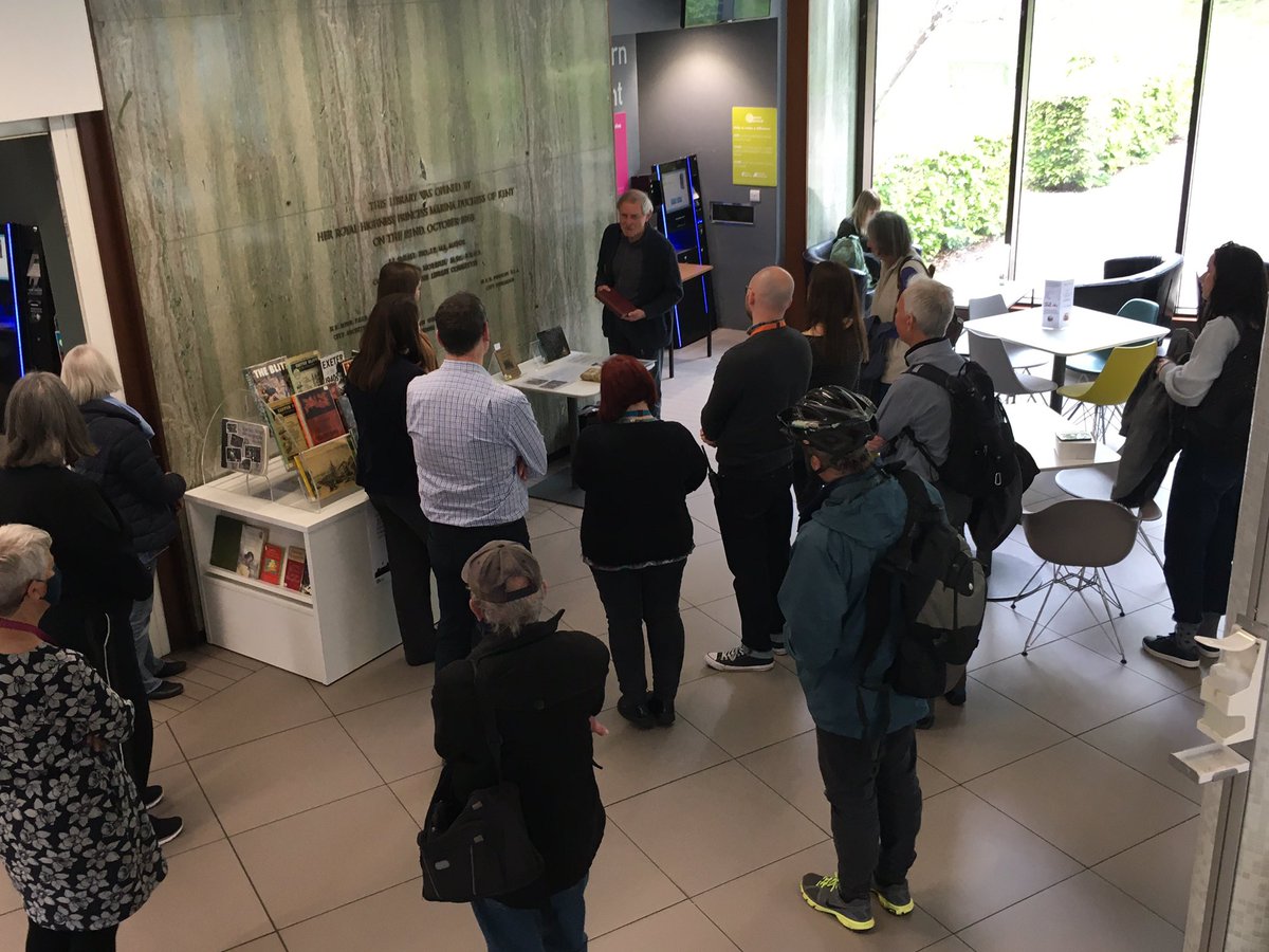 emilyjmacaulay's tweet photo. A moving moment @ExeterLibrary today as we commemorated the 80th anniversary of the library being gutted by the #ExeterBlitz. Thanks to Ian Maxted for sharing the stories & Anna @ExeterCityofLit for marking the poignancy with partner UNESCO City of Lit sites in #Ukraine. (1/2) https://t.co/vIX0gYE1ue