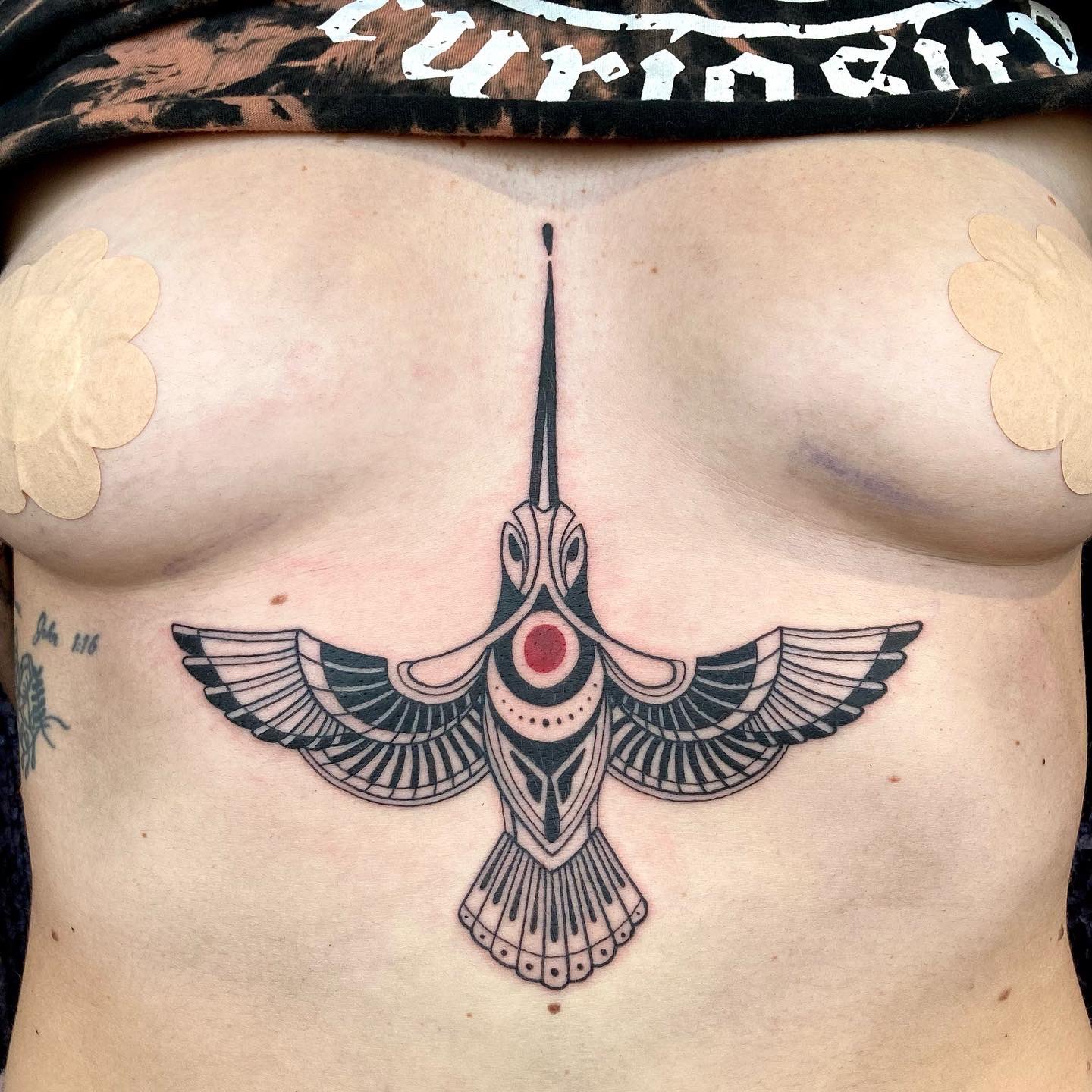 Hummingbird Sternum Tattoos