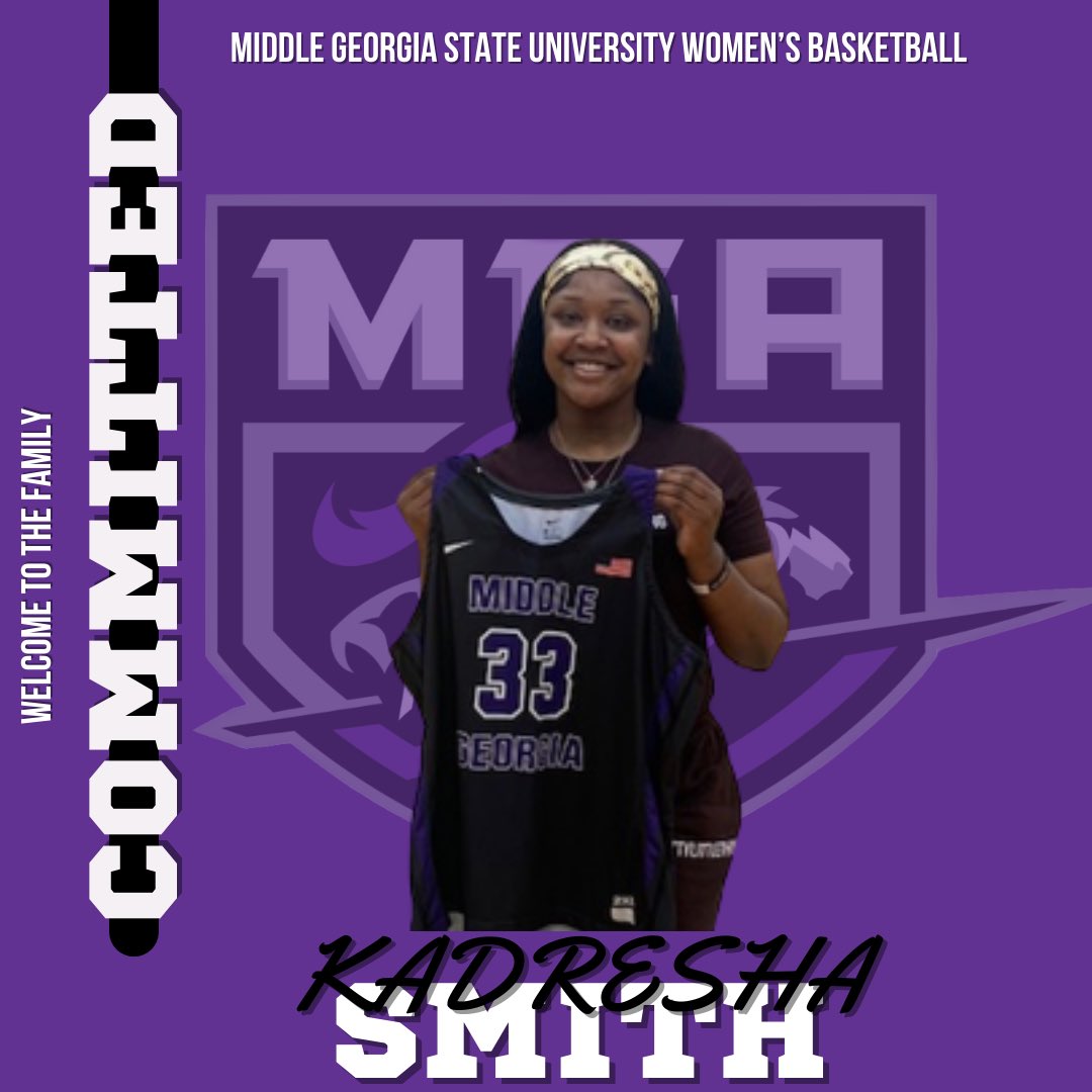 Middle Georgia State Women’s Basketball (@mgawbb) on Twitter photo We are excited to announce the commitment of Kadresha “KJ” Smith!
<a href="/kadresha/">Kjayy Smith</a>
6’0
Forward
Transfer - Coastal Alabama N. CC
Montgomery, Alabama We are excited to announce the commitment of Kadresha “KJ” Smith!
<a href="/kadresha/">Kjayy Smith</a>
6’0
Forward
Transfer - Coastal Alabama N. CC
Montgomery, Alabama