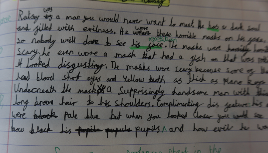 GreatLinfordPri's tweet photo. The @AnthonyHorowitz novel #thedevilandhisboy was used as inspiration for these amazing character descriptions in Year 5 this week! 

Some amazing noun phrases and excellent presentation. #talkforwriting https://t.co/60CNUgk0Dg