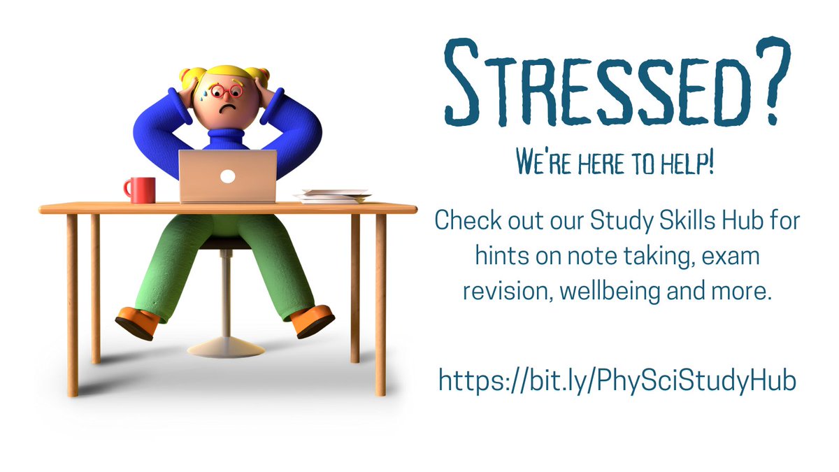 This term can be stressful but we've got you covered. Check out our new Study Skills Hub for info on note taking, referencing, revising, time management and more: bit.ly/PhySciStudyHub