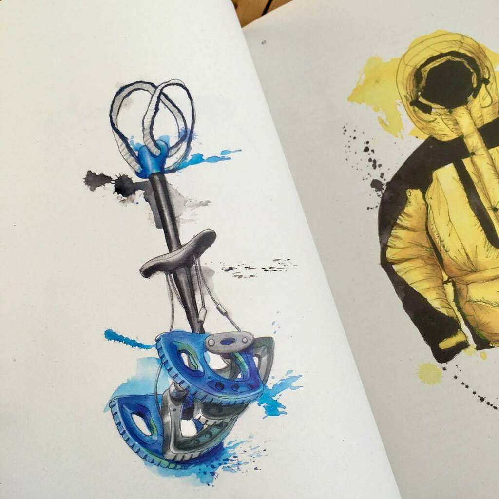 Throwback to these ink editorial illustrations for @lesothers featuring a showcase of products that have transformed our capabilities in extreme adventures 🏔 💚 

#lesothers #adventure #magazine #global #equipment #mountaineering #illustration #ink #w… instagr.am/p/CdI89e2MAf8/