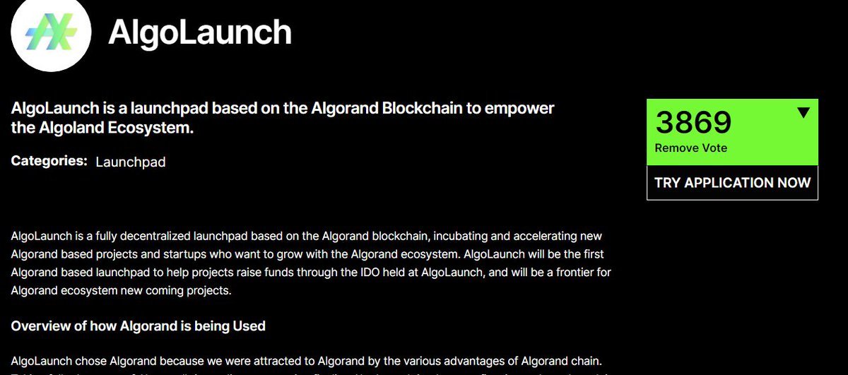 Thucmang97's tweet photo. @Algolaunch @Algorand 2GZTVSSVJN6YH3LRJJH3U5OUTMQ37M2DKBW4AOGMXHWSI3REID4IU2273U
voted
#algofam #giveaway #ido #launchpad 
@Algorand https://t.co/1RUCkakMkJ