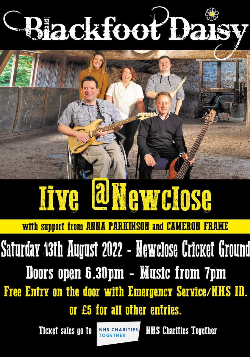 It's taken us some time to find a date but here's the new date for our gig to thank our awesome emergency services!