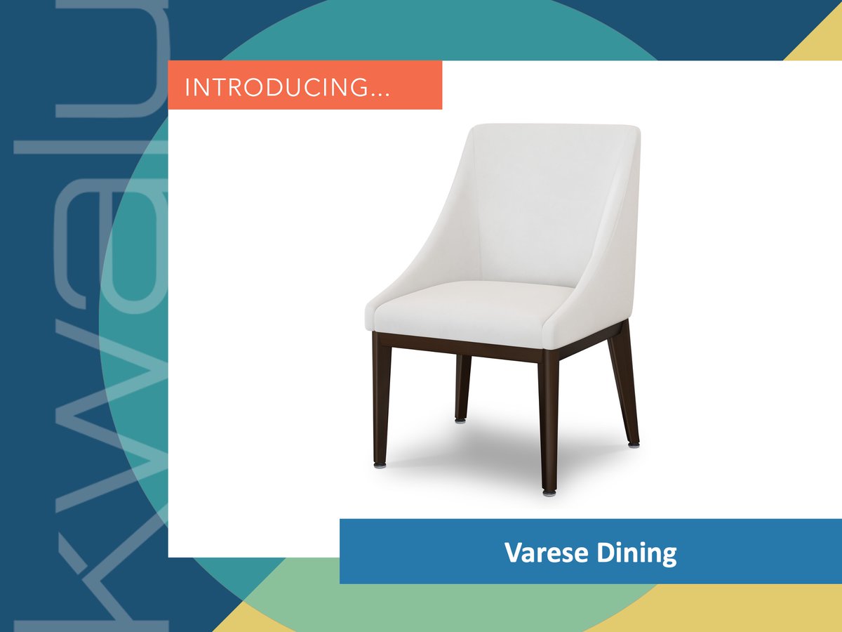 Elegant and retro-inspired design, this is the Varese Dining chair by Kwalu. #seniorlivingfurniture #furnishingthefuture #kwalufurniture