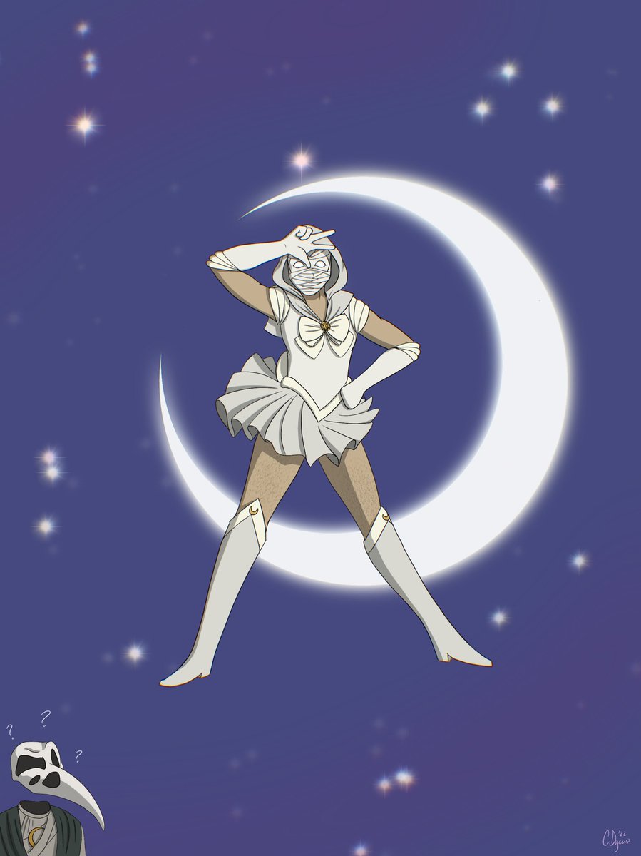 trashqueen3000's tweet photo. Sailor Moon (Knight) lol tiktok link: https://t.co/glzgiqJxfn  #MoonKnight #Marvel #MoonKnightEp6 #MarcSpector #StevenGrant #jakelockley #Khonshu https://t.co/Irt6Al6Cs8