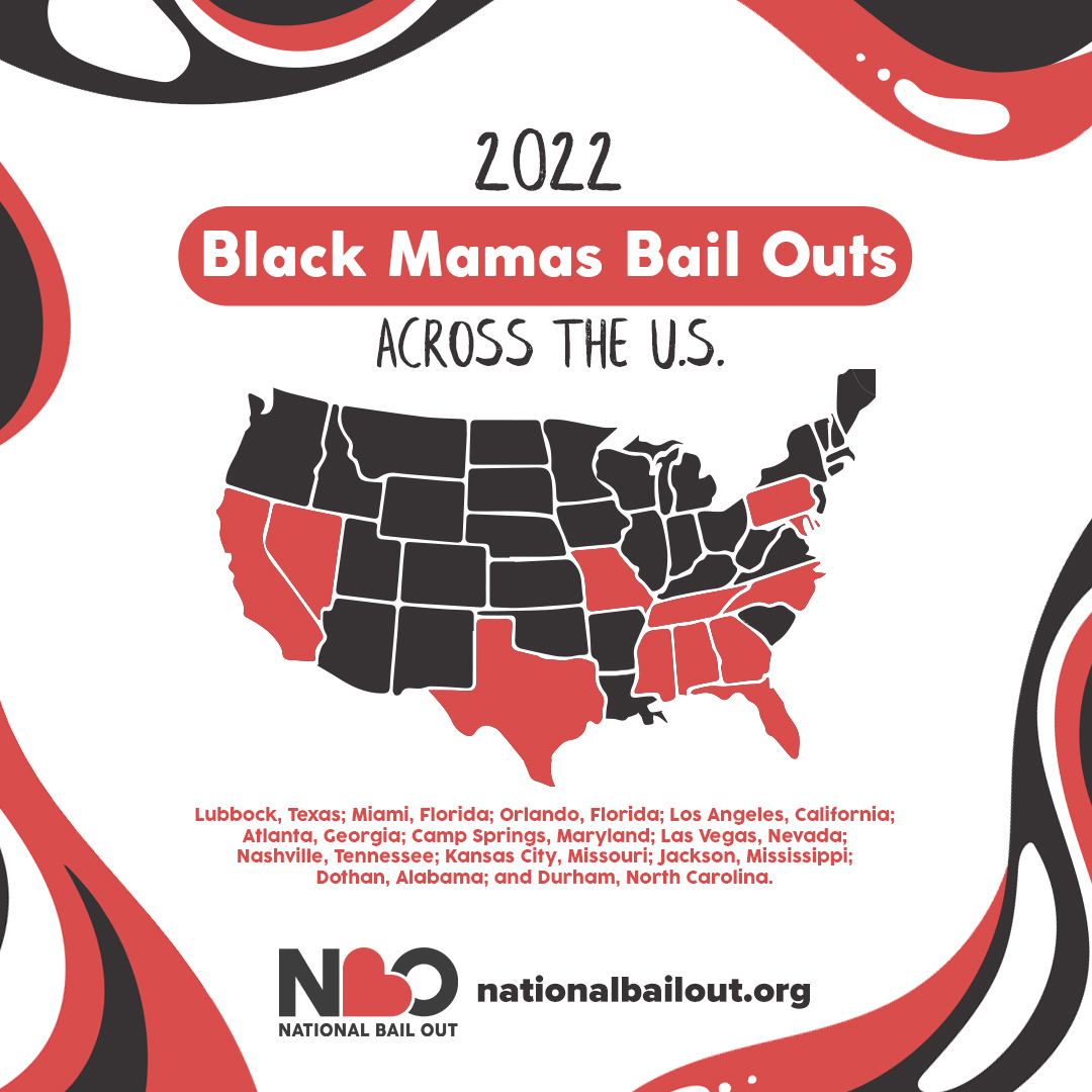NationalBailOut's tweet photo. It's not too late to support #FreeBlackMamas! ❤️
Here are the places we're bailing out mamas.
RT & show love for #MothersDay by donating to reunite Black families.
Let’s break open some cages!
https://t.co/ApySBgUfbo https://t.co/moaw069LYI
